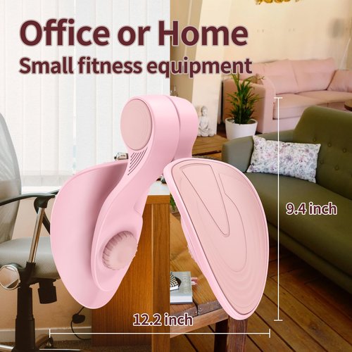 QTFYQD Thigh Trainer for Women - 26 Pounds Pelvic Floor Muscle Trainer、Thigh Exerciser and Kegel Exercise、Thigh Trainer Deluxe Exerciser、Working Out While Working (Pink)