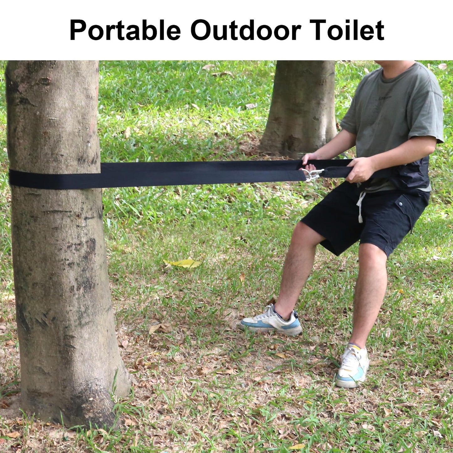ANTEQI Crap Strap for Pooping Portable Outdoor Toilet Solution, Versatile Tree Pooping Strap Hands-Free Restroom, Perfect for Camping, Hiking, Travel, Fishing, Hunting