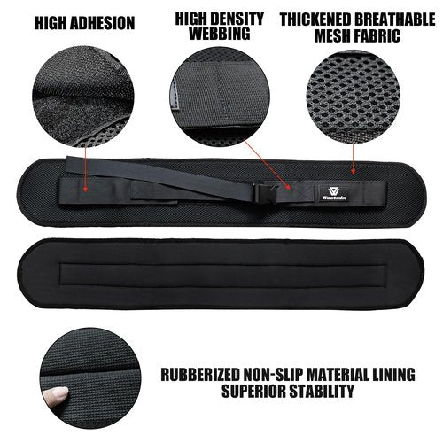 WOOTMIN Hip thrust belt PRO, Thickened non-slip,fully upgraded Hip thrust belt for dumbbells, more comfortable Hip thrust belt, home gym Hip thrust belt with wider and longer anti-slip pads.