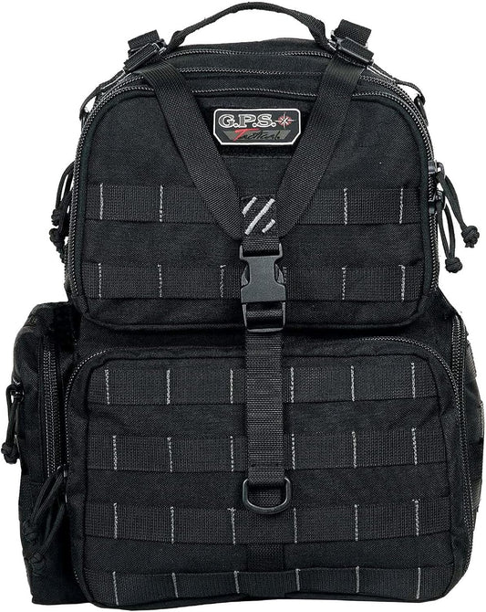 G.P.S. Tactical Range Backpack, Black, Large