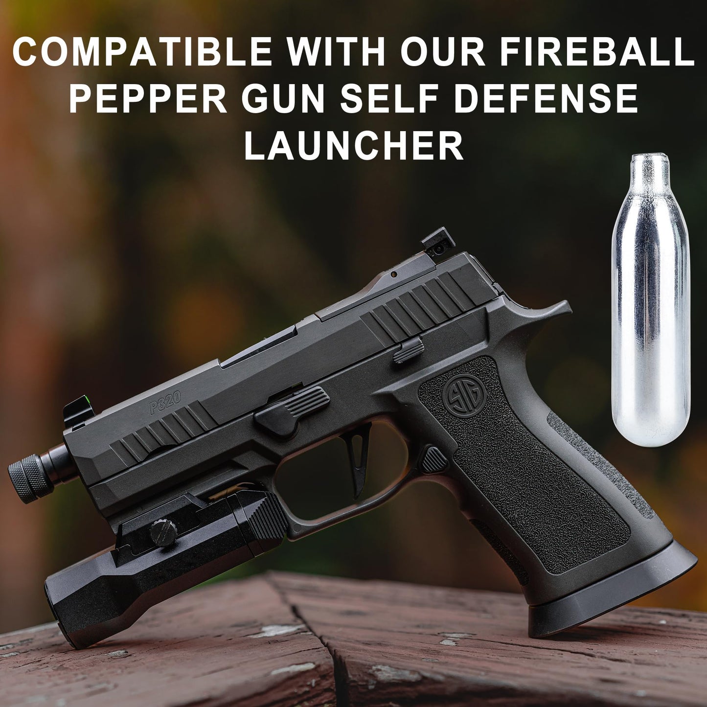 8 Gram/ 12 Gram CO2 Cartridges for Paintball - CO2 Cylinder CO2 Powerlet Cartridges for Airsoft, Air Gun, Pepper Gun P2P HDP 50 Compact(8G-12PC)