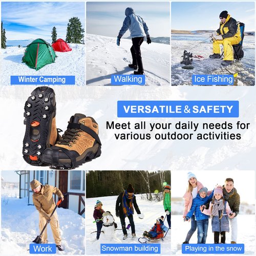 Rubber Suitable Rubber Crampons for Ice and Snow Grips Rubber2024