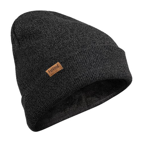 Beanie Winter Hats Stocking Caps Mens and Womens Slouchy Wool Knit Warm Thermal Toboggan Ski Gear Gifts Charcoal Gray