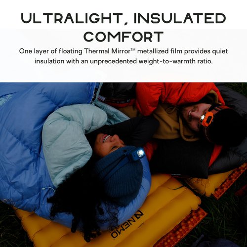NEMO Equipment Tensor Trail Ultralight Insulated Sleeping Pad - Regular (72"x20") - Mango/Huckleberry