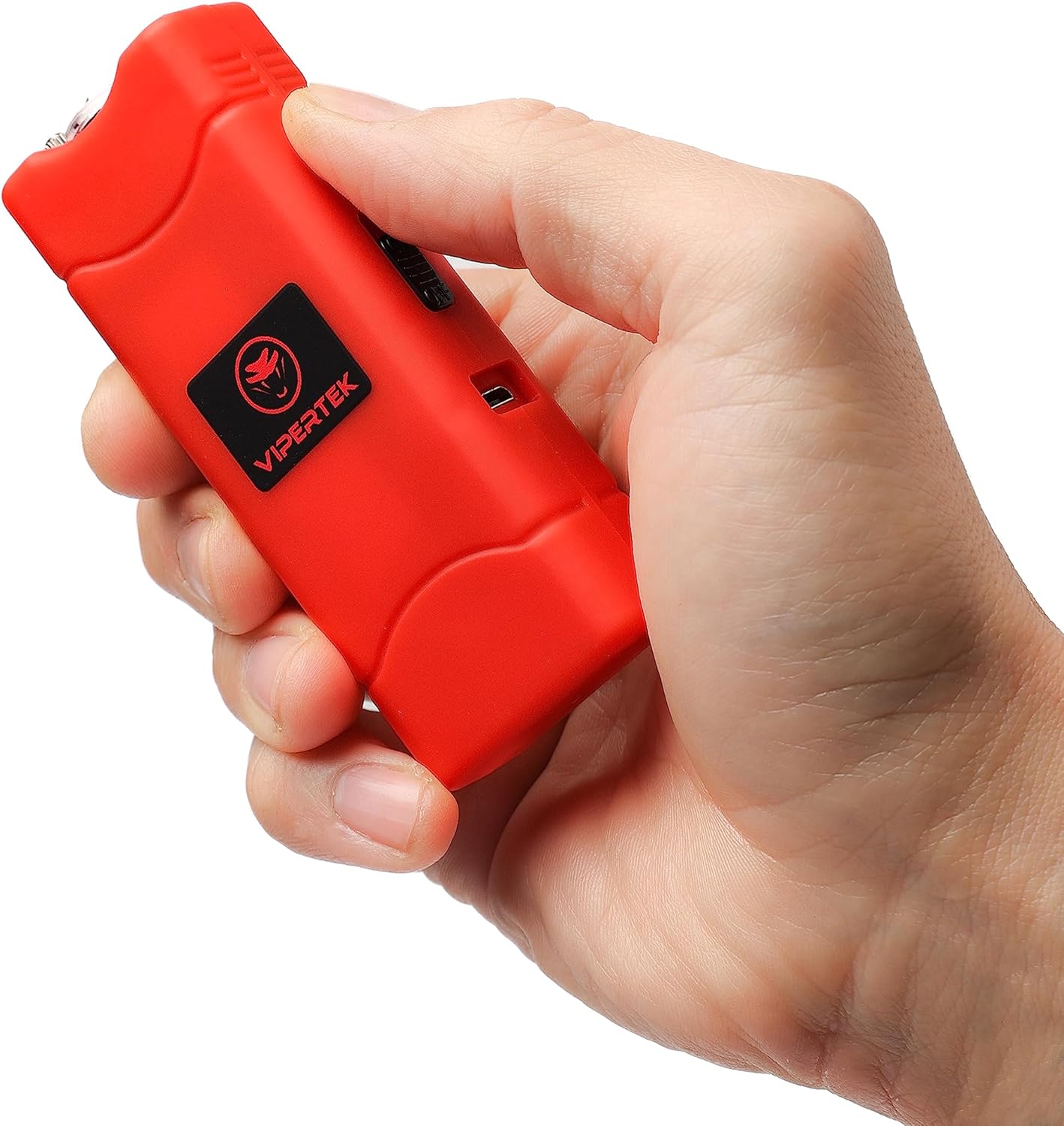 VIPERTEK VTS-881 Micro Stun Gun for Self Defense Rechargeable with LED Flashlight