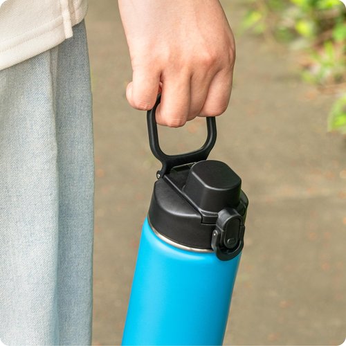 Soledea Auto Flip Lid for Bubba 20/24/40oz Wide Mouth, Spout Lid Replacement Lid with Button Lock for Hydro Flask, Simple Modern,Iron Flask,Takeya, NOT for TAL, YETI, Nalgene & Standard Mouth Bottles