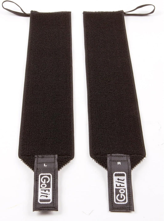 GoFit Elastic Wrist Support Wraps - Adjustable,Black,GF-EWS