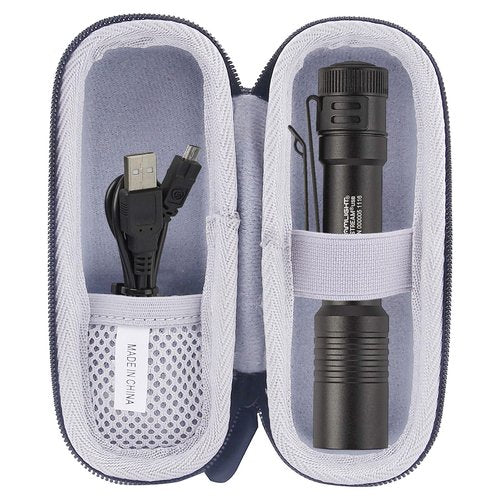 WAIYUCN Hard EVA Carrying Case Compatible with Streamlight 66320/66604 MicroStream Flashlight，streamlight 88061 protac 1l-1aa Tactical Light Case.