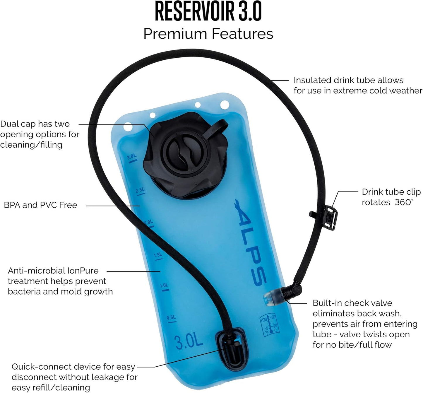 ALPS Mountaineering Gray/Apricot, 15L