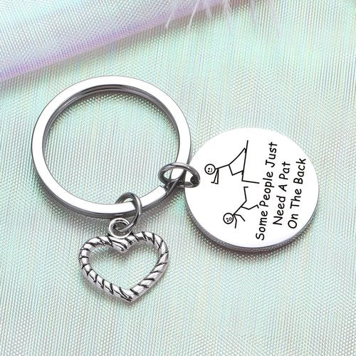 ZQEOU Humor Keychain Friend Birthday Keychain For Best Friend Jewelry Friend Appreciation Gift Sarcasm Gift Soul Sister Gift Friendship Gift Friend Going Away Gift Inspirational Gift