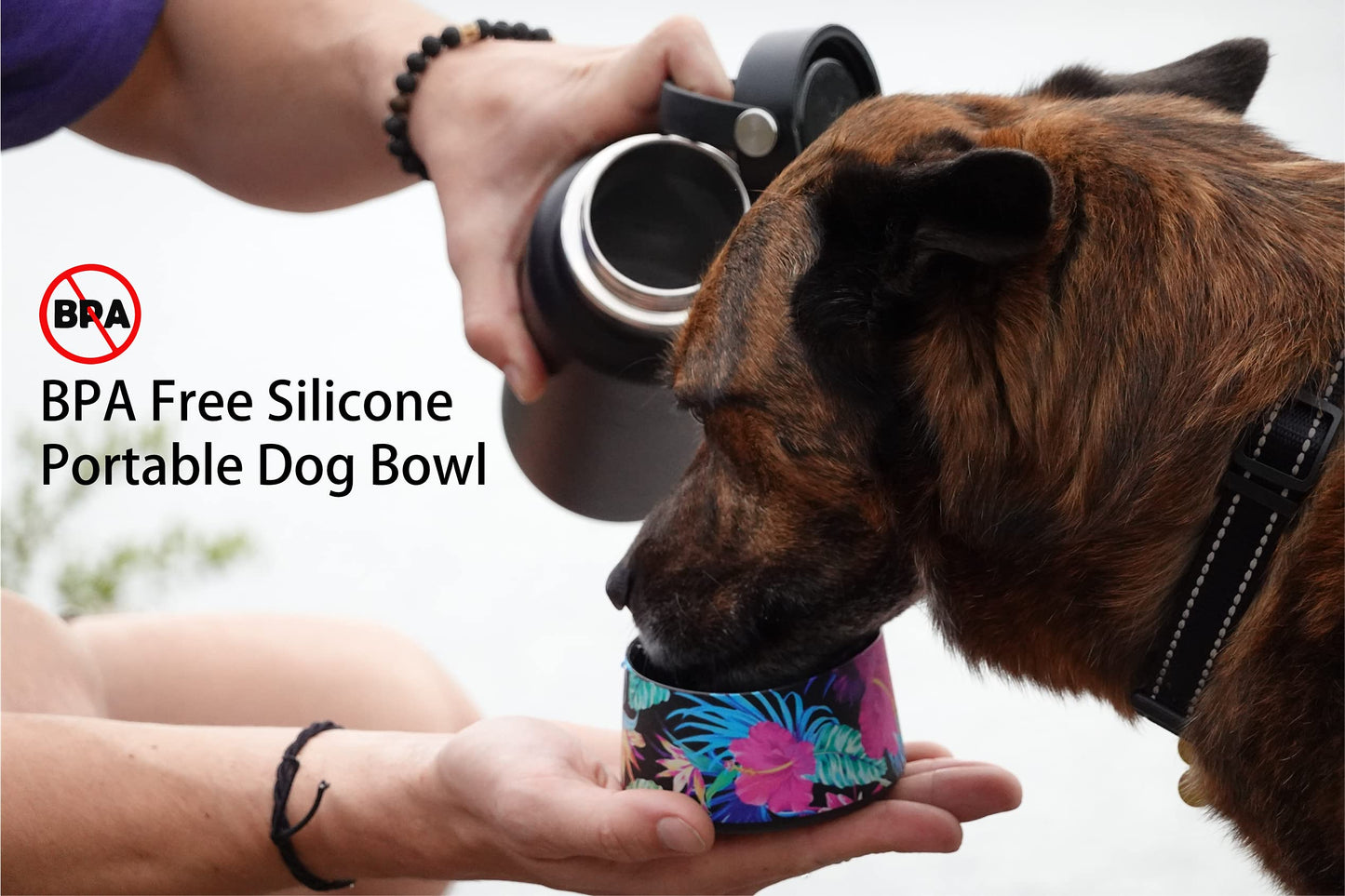 Hydro Heel Protective Silicone Bottom Sleeve, 12oz-40oz. Fits All Vacuum Insulated Stainless Steel Water Bottles, Anti-Slip, Anti-Scratch, Rubber Flex Skin Cover (12-24oz, Black Ocean Mandala)