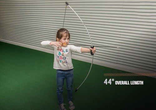 Bear Archery Wizard Bow for Youth, Recommended Ages 5-10, Ambidextrous, Continuous Draw Weight Up to 18 lb., Continuous Draw Length Up to 24-inches