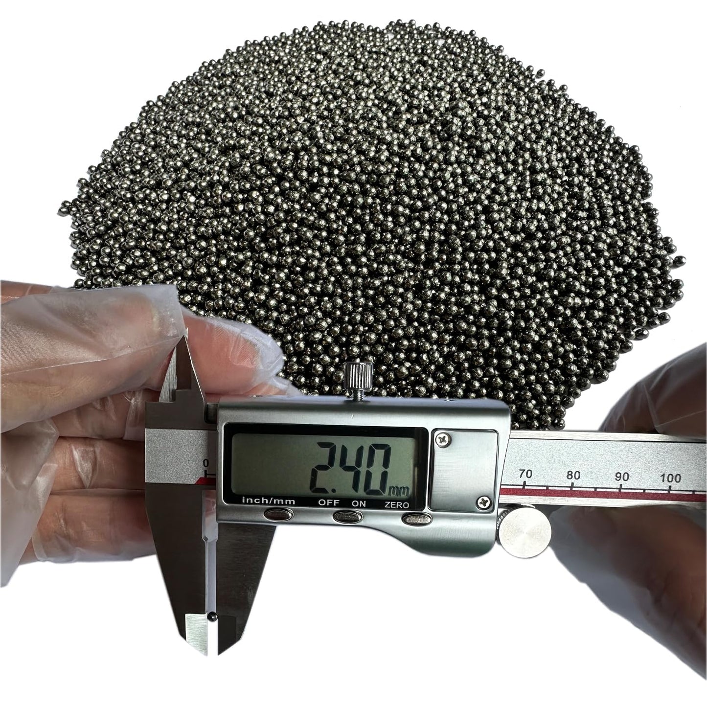 Premium Lead Shot Balls #7.5(2.4MM) 2lb Bag for Reloading, Fishing, and DIY Supplies - Ideal for Adding Weight to Projects and Reducing Vibration