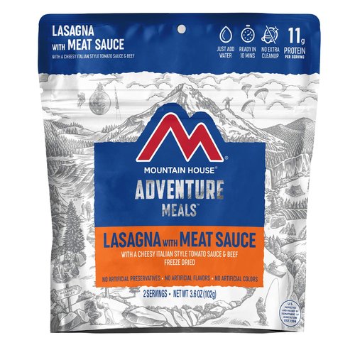 Mountain House Chicken Teriyaki with Rice | Freeze Dried Backpacking & Camping Food | 2 Servings | Gluten-Free & Lasagna with Meat Sauce | Freeze Dried Backpacking & Camping Food |2 Servings