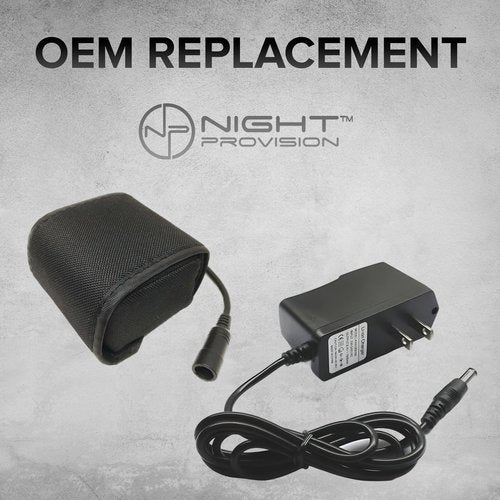 Night Provision 8.4v Battery Charger with Full Charge Indicator. Works with All Bike Light Sets Using 7.6-8.4v Battery Packs Using 2.1mm 5.5mm Connectors