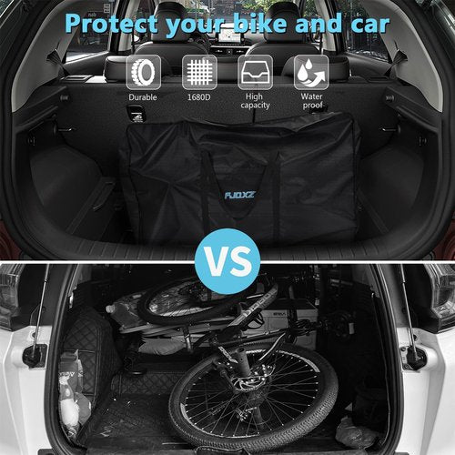 tamthy Bicycle Travel Bag Folding Bike Bag 26 inch 1680D Waterproof Bike Packing Bags Bicycle Travel Case Carrier Bag for Train Air Travel