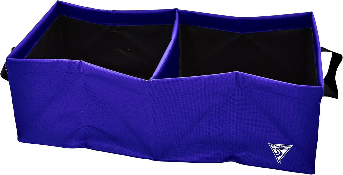Seattle Sports Outfitter Class Collapsible Square Pack Sink Dish Wash Basin for Camping, Blue