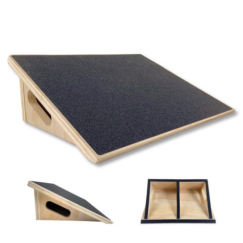 INFIDEZ Premium 25 Degree Slant Board for Knees Over Toes, Slant Board for Squats, Incline Squat Board, Physical Therapy and Rehabilitation, Calf Stretcher for Improves Knee Health