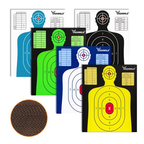 Highwild Shooting Targets Silhouette Cardboard Targets (25 Pack - 13" X 16")