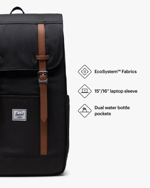 Herschel Supply Co. Retreat Backpack, Black, Standard-23L