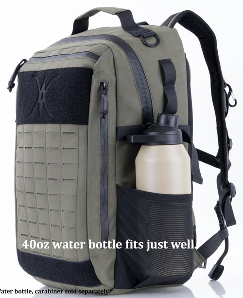 BACKFERRY Urban Tactical Backpack Laser-Cut MOLLE Daypack Commuter Bag for EDC,Travel,Work,Hiking for Men Women
