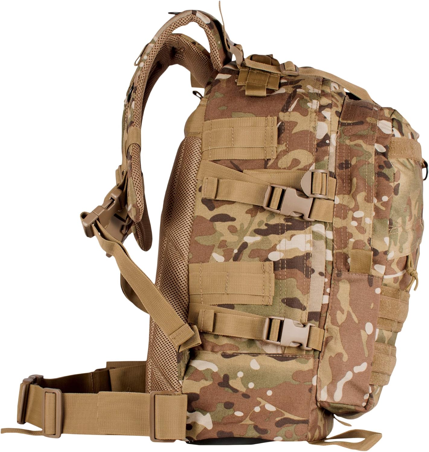 Fox Outdoor Products Large Transport Pack | 37L Tactical Backpack with Compression Straps, Hydration Pocket & Modular Webbing