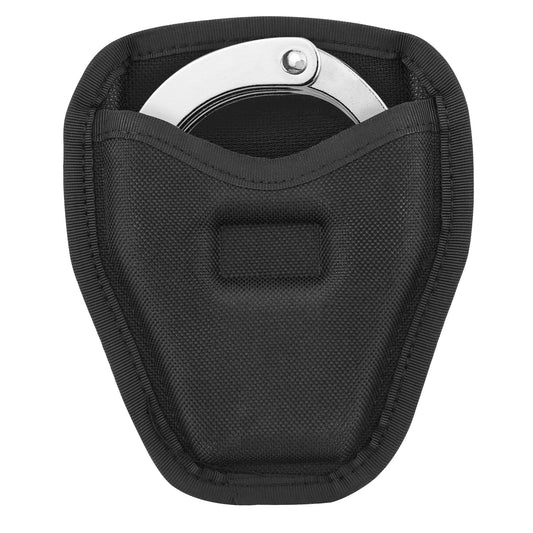 Handcuff Case, Open Top Handcuff Holder Holster, 600D Nylon Cuff Pouch for Duty Belt Accessories Fits Standard Chain or Hinge Handcuffs, Wear-Resistant Ullnosoo