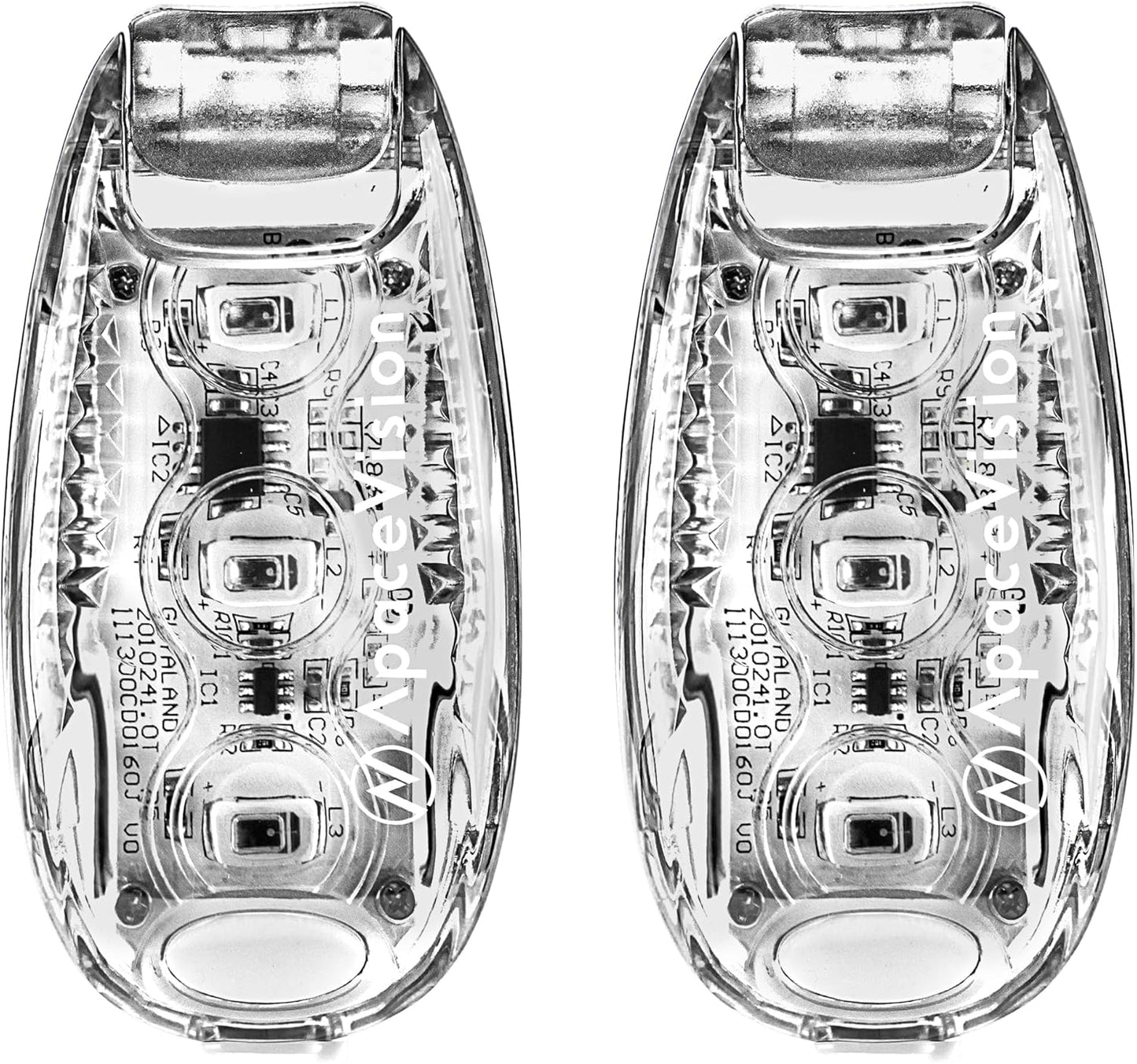 EverLightFX USB Rechargeable LED Safety Light (2 Pack) by Apace - Super Bright Bike Tail Light Works Brilliantly as Running Light for Joggers, Pets, Bicycle Strobe or Rear Clip On Lights