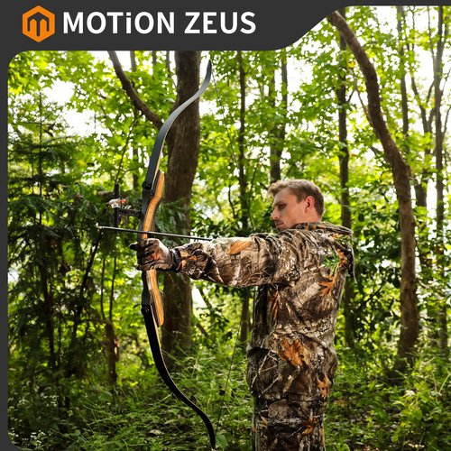 Motion Zeus Archery Takedown Recurve Bow 62 inch for Adults,Beginner,Teenagers and Youth-Right & Left Handed,Archery Set for Outdoor Target Hunting Training Practice(20-65lbs)
