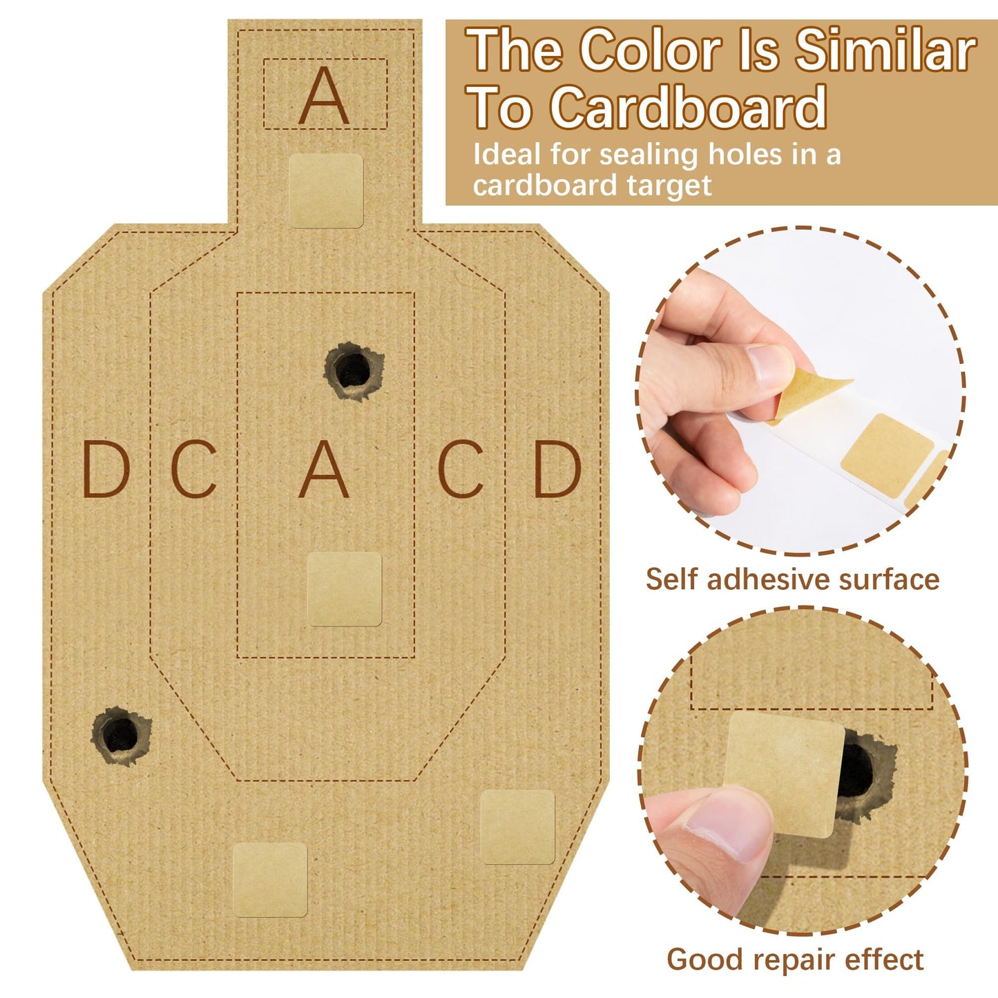 2000Pcs Square Target Pasters- Self-Adhesive Target Stickers-0.87" Shooting Labels for Pistol Shooting Range Targets (2)