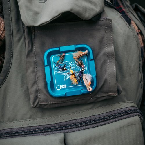 Cling Fishing Products Mag Grab® Plus - Magnetic Fly Patch (Orange - Hook Jaw)