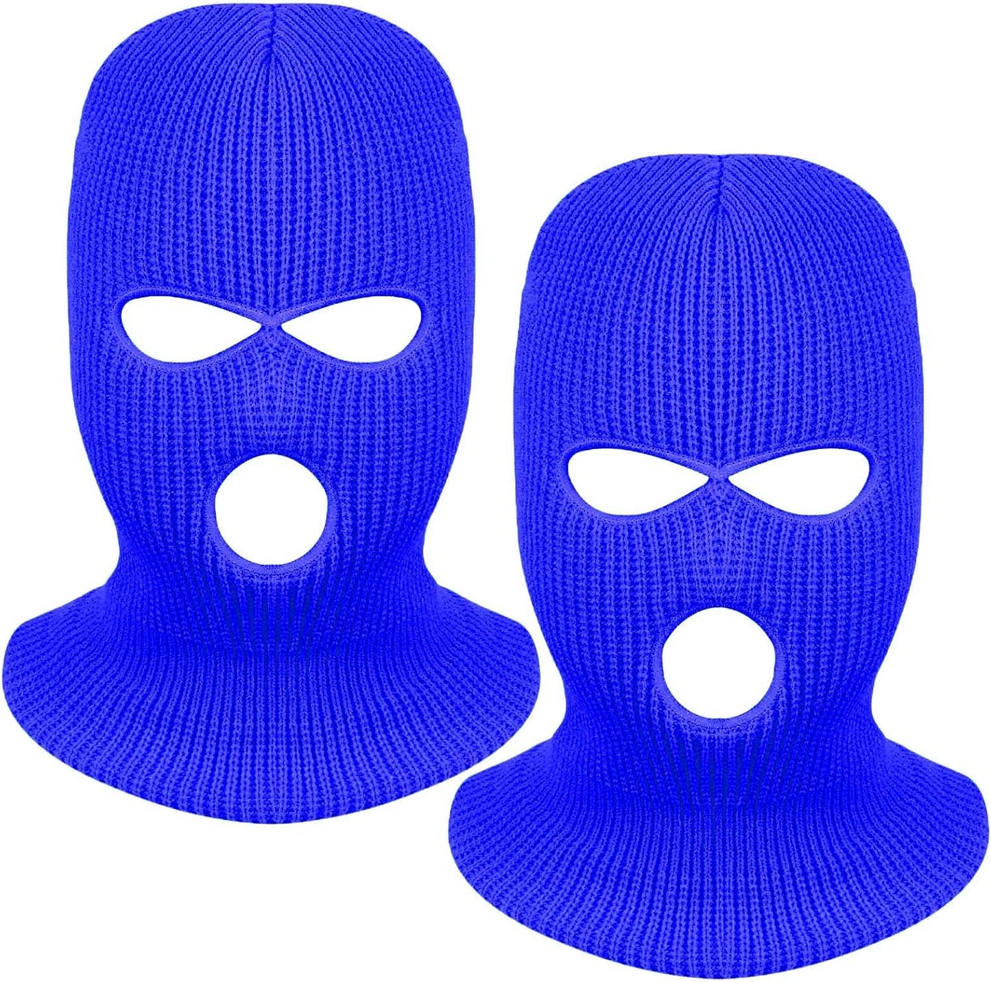3-Hole Full Face Mask | Knitted Winter Balaclava Cap for Outdoor Sports