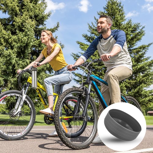 PEUTIER 2pcs Silicone Water Bottle Boot for Contigo Ashland Chill 24 oz, Protective Rubber Bottom Holder Sleeve Bottle Protection Cover Accessories Compatible with Contigo Protector Case(Gray)