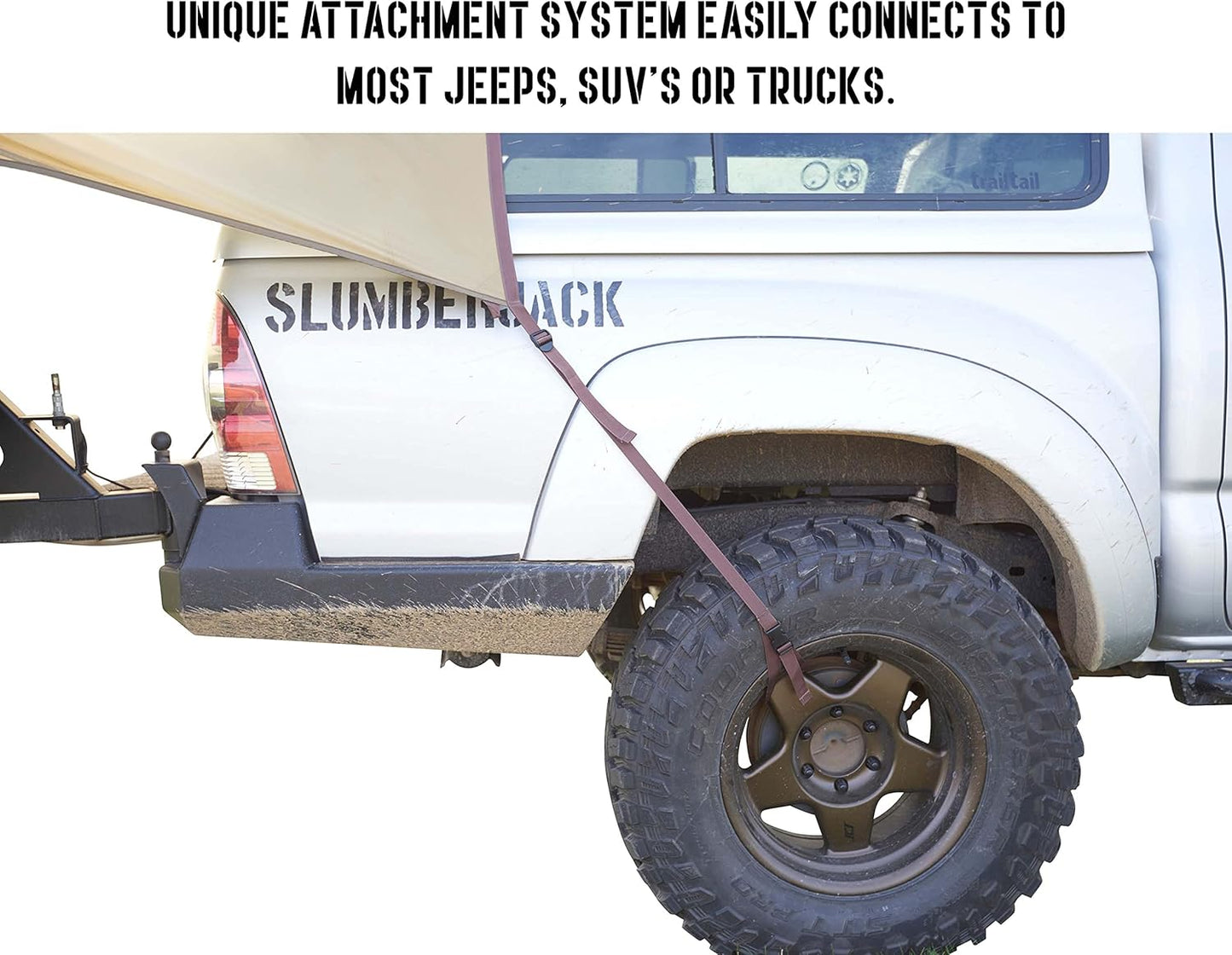 Slumberjack SJK Roadhouse Tarp, Hunting Camping & Overland Shelter Protects from Rain & Sun (Khaki)