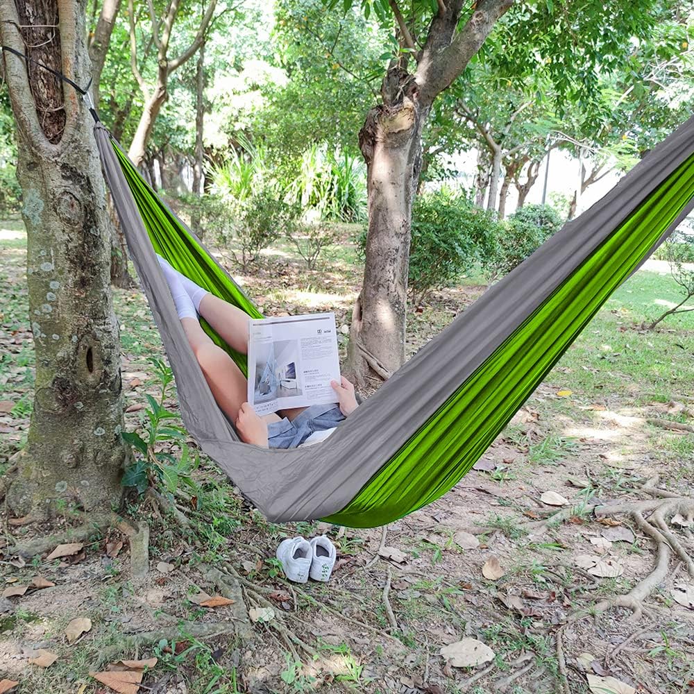 Forbidden Road Camping Hammock 400lbs Capacity Portable Hammock for Outside, Backyard, Travel, Backpacking, Beach