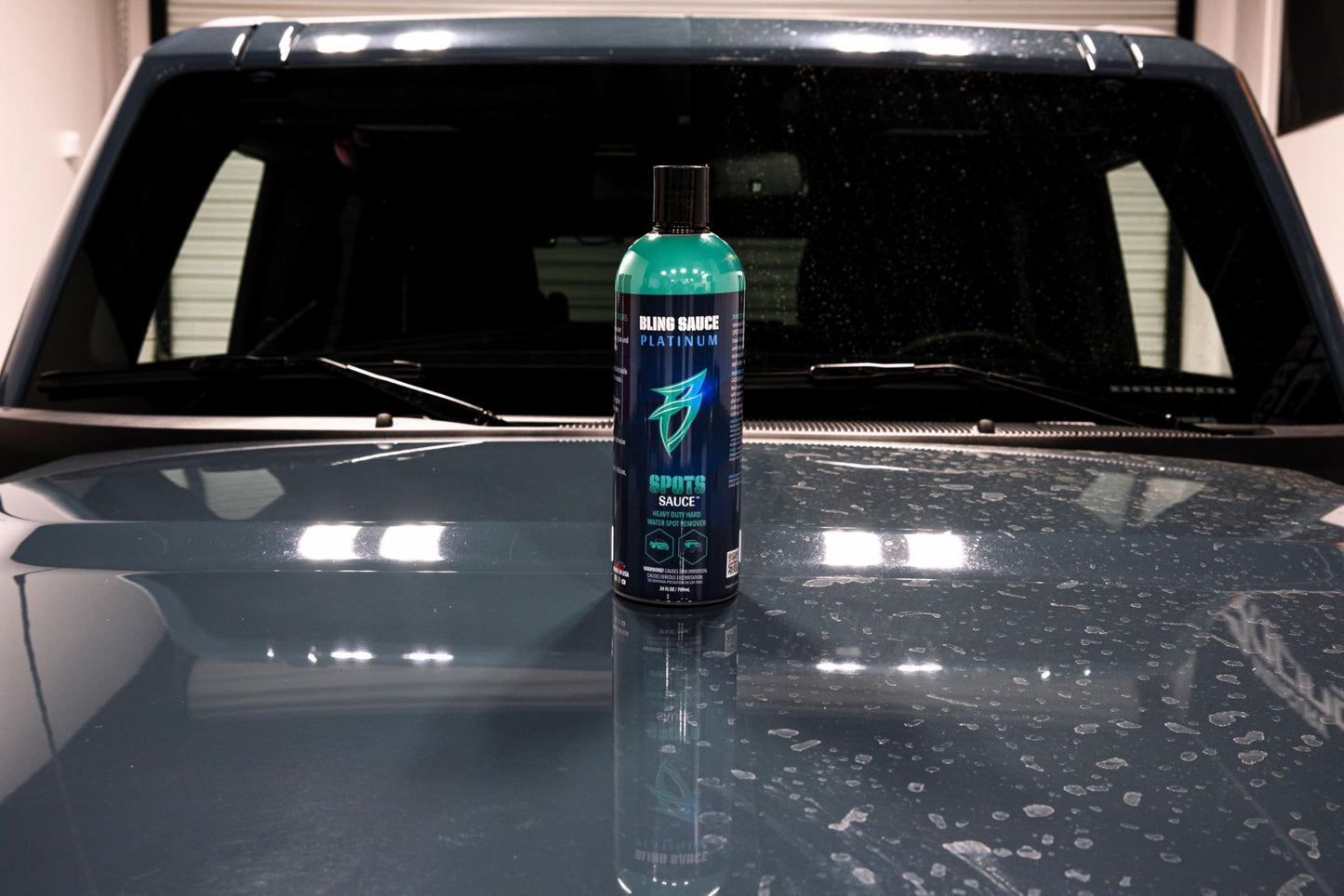 Bling Sauce Platinum Spots Sauce, Heavy-Duty Hard Water Spot Remover for Cars, Trucks, SUVs, 24oz.