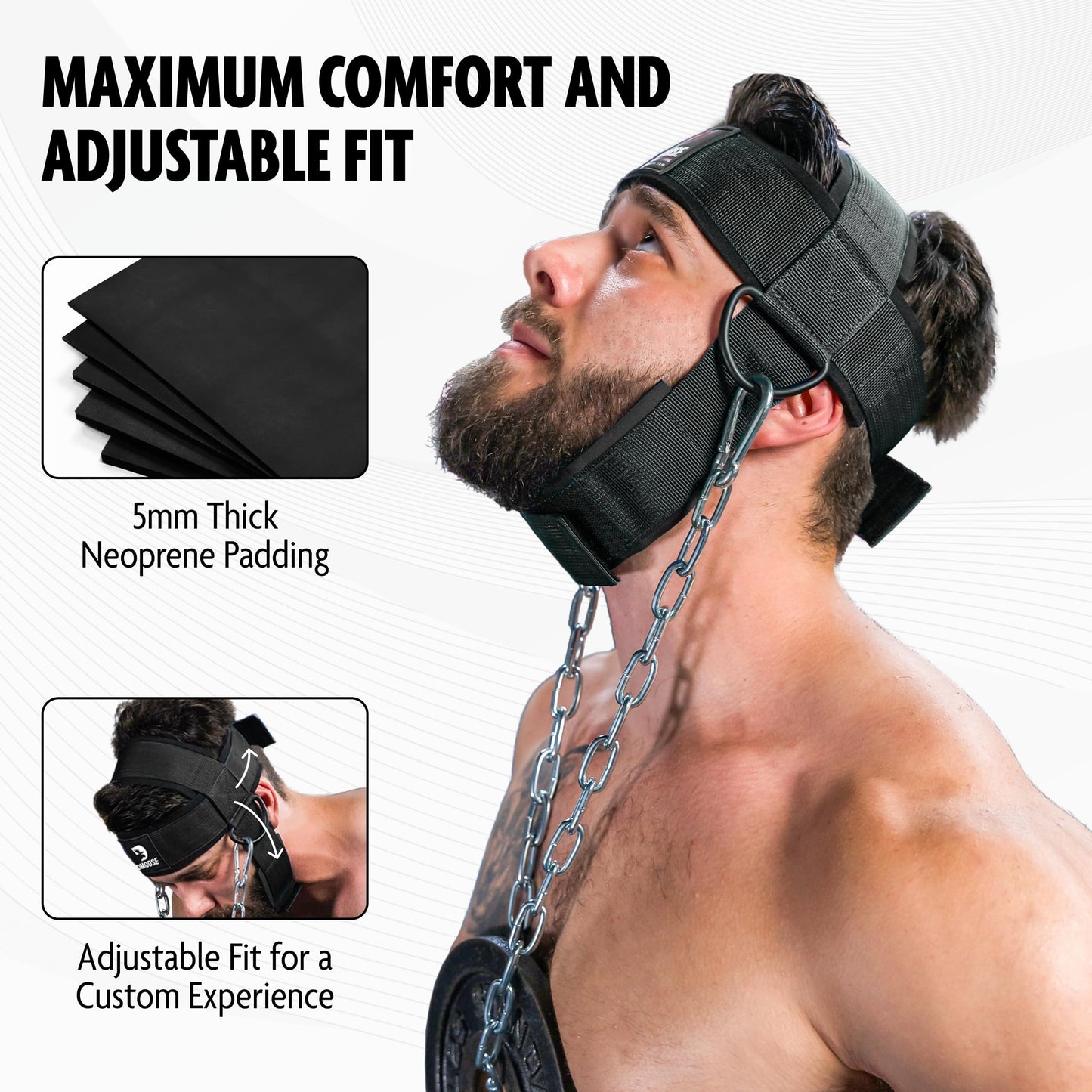 DMoose Ultimate Strength Combo - Neck Harness & Forearm Exerciser