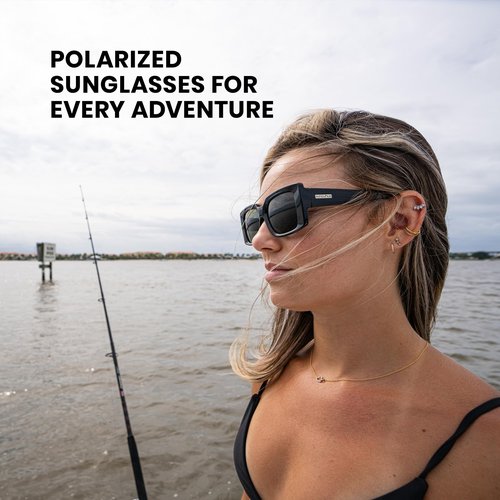 Suncloud Astoria Polarized Sunglasses – 100% UV Protection – Comfortable Fit, Trendy Design – for Men & Women – Ivory + Polarized Brown Gradient Lenses