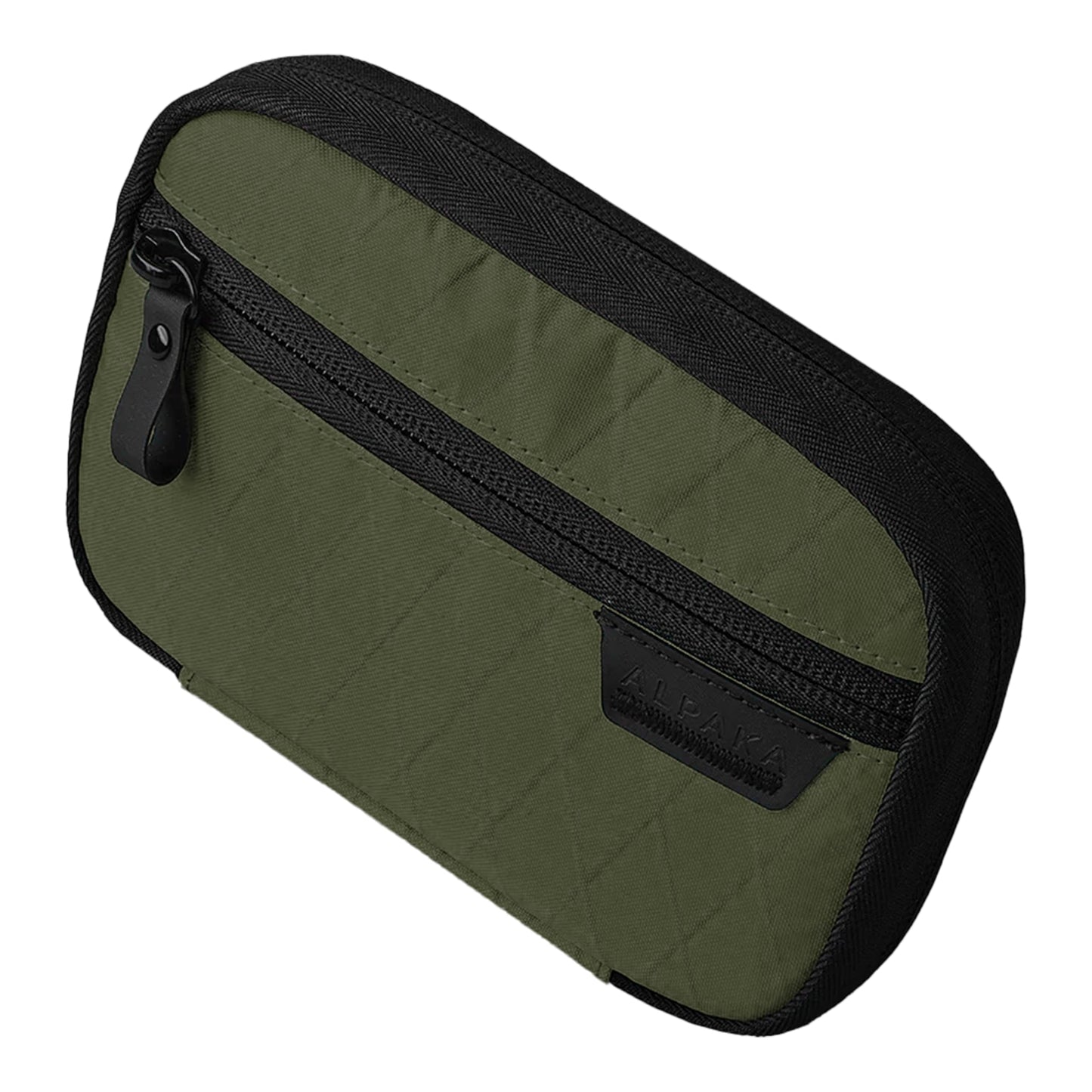 ALPAKA HUB Pouch - Soft-Shell Small Pouch Storage for Electronic Accessories, Tools, Durable, Weatherproof, and UV Resistant X-Pac X42 Fabric - Olive Green