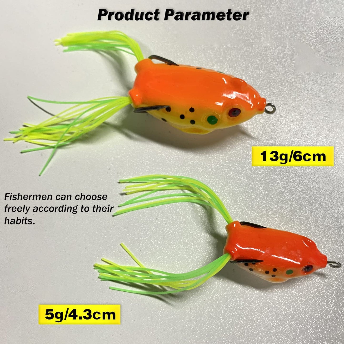 Topwater Frog Lure,Bass Trout Fishing Lures Kit,Realistic Frog Lures with Weedless Hooks,JoyFishing Soft Swimbait Floating Bait for Saltwater Freshwater Trout Bass (8pcs)