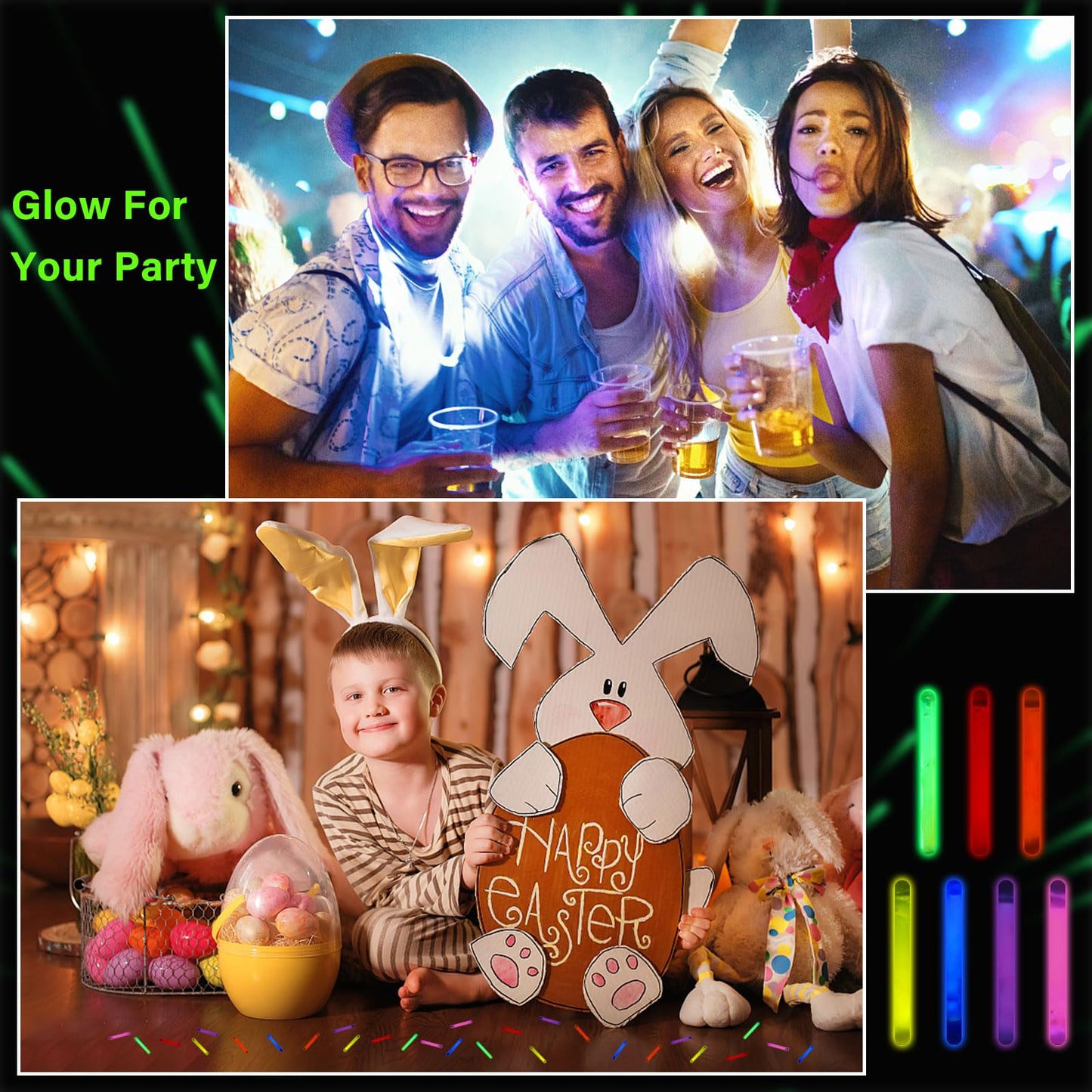 600 Pcs Fishing Glow Sticks Bulk 1.5 Inch Mini Glow Sticks Small Glow in The Dark Bobbers Night Fishing Glow Stick Rod Tip Glow Sticks Underwater Light Stick for Rave Easter Halloween Christmas Decor