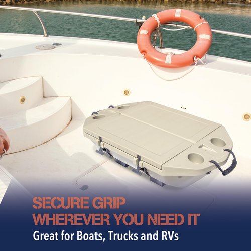 Cuddy Cooler Grip Kit for Traction on All Surfaces - Prevents Sliding in Truck Beds and Boats