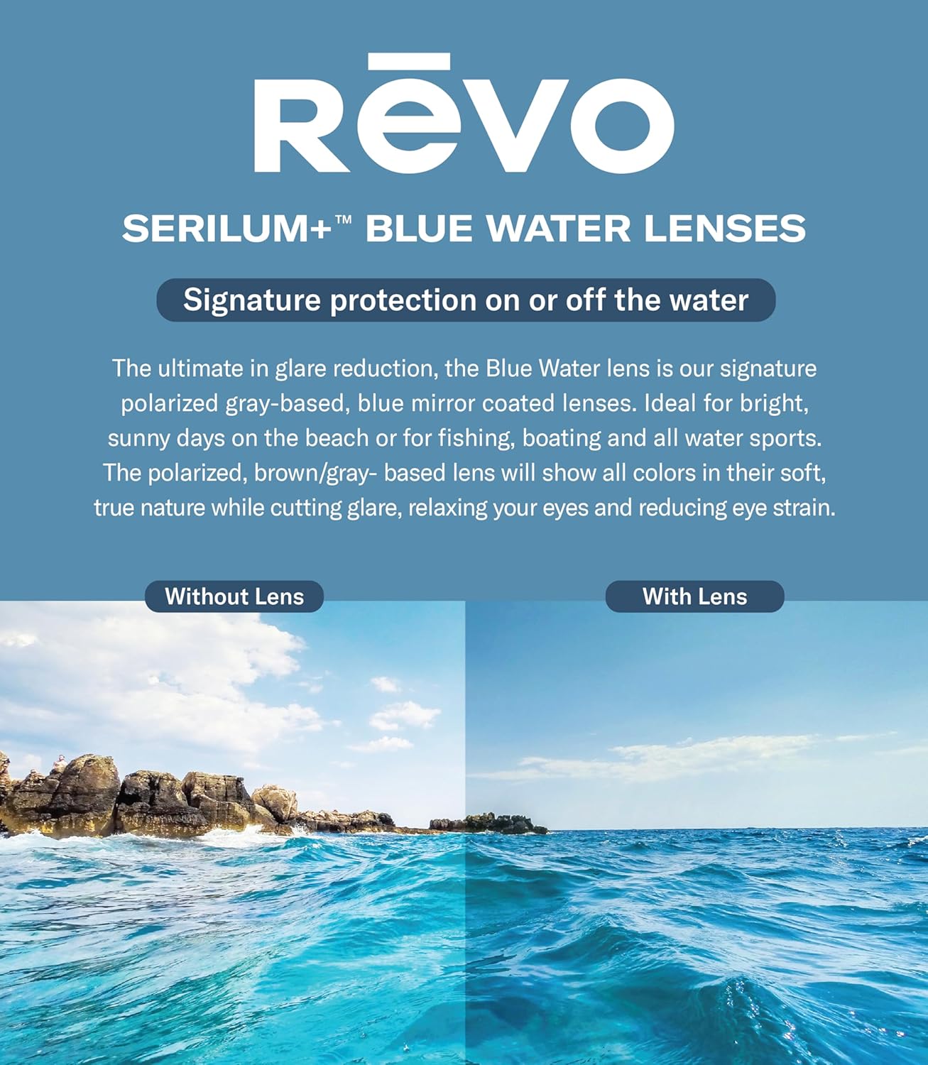 Revo Sunglasses Crawler: Polarized Lens with Performance Rectangle Wrap Frame