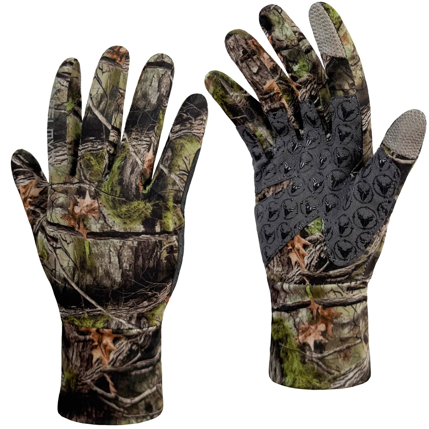 Palmyth Hunting Gloves for Men Lightweight Camo Glove Outdoor Shadow Grove M/L