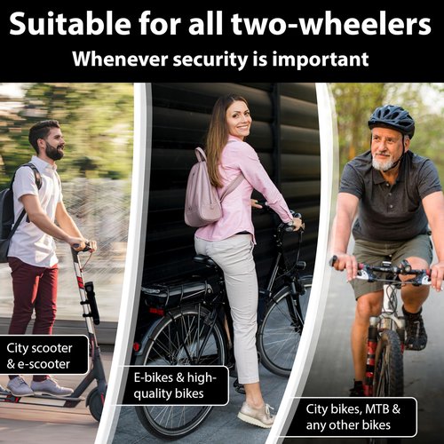 KOHLBURG 43" Heavy Duty Folding Bike Lock [Bolt Cutter Proof] for e-Bike & Bicycle – 110cm High-Security Foldable Lock with Bracket & 3 Keys – Anti-Theft for Bicycle e Scooter & Bikes