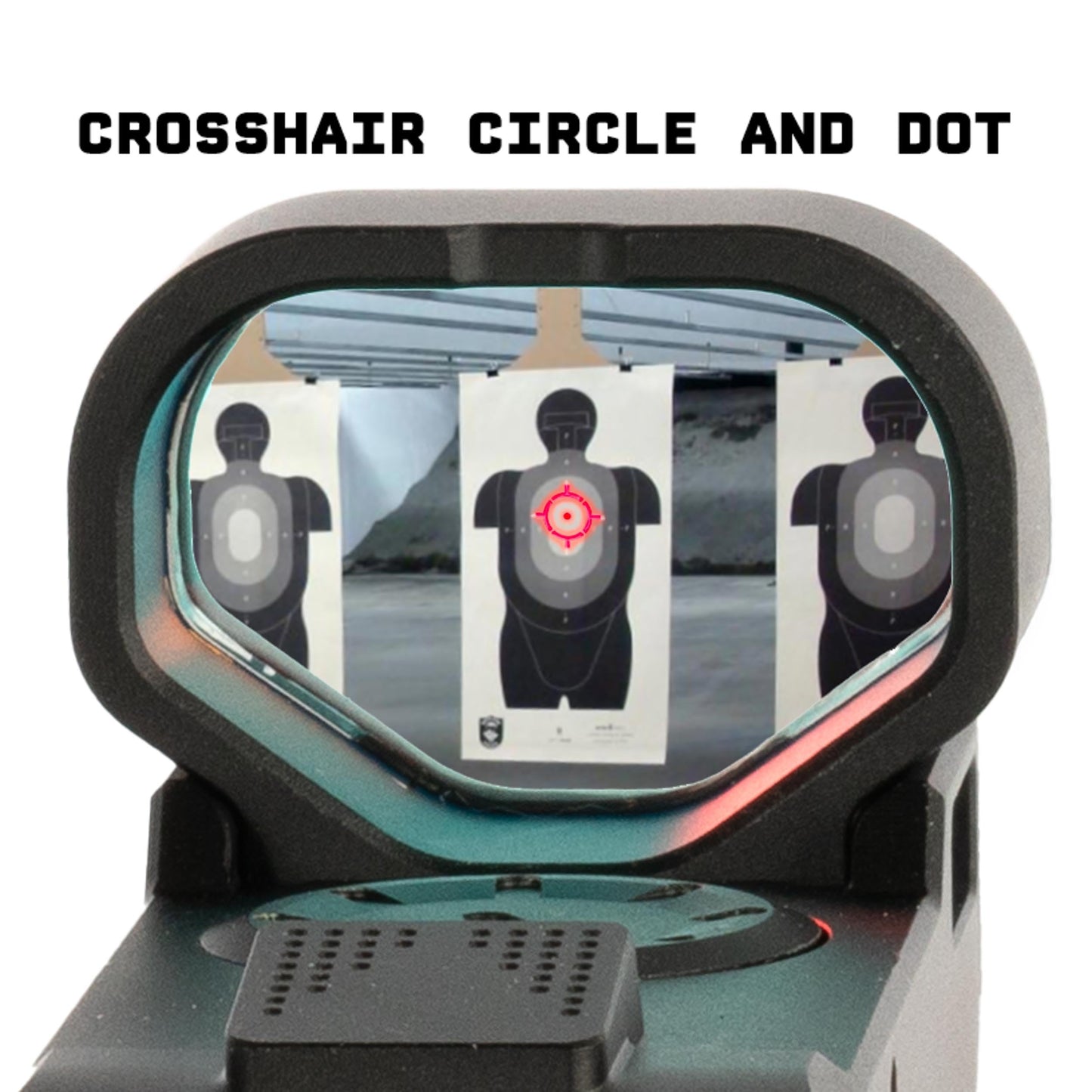 Monstrum Ares V2 Open Reflex Dot Sight for Rifles and Long Guns | with Shake Awake Illumination | Red Dot | A1 Circle Cross Reticle