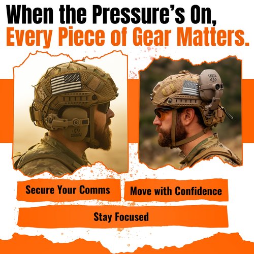 Tigrett Outdoors ARC Rail Adapter for Walker Razor Thin Tactical Headset – Tactical Helmet Accessory with 360° Rotation – Compatible with ARC Rails, Fast Helmet, and Military Ear Protection