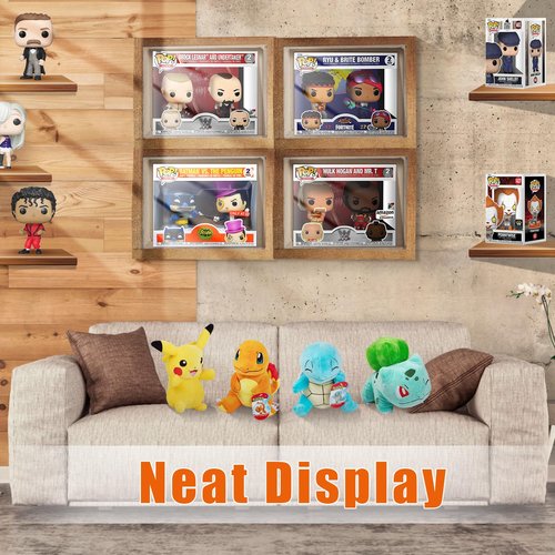 Clear Plastic Protector Case for 2-Pack-Funko-Pop Figures, Protector Case Compatible with Funko Pop 2-Pack Figures Boxes- 5 Pack