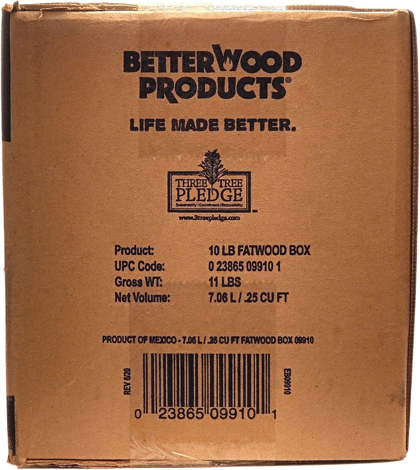 Wood Products Int'l 9910 Firestarter, .25 Cu. Ft., 10-Lbs. - Quantity 1