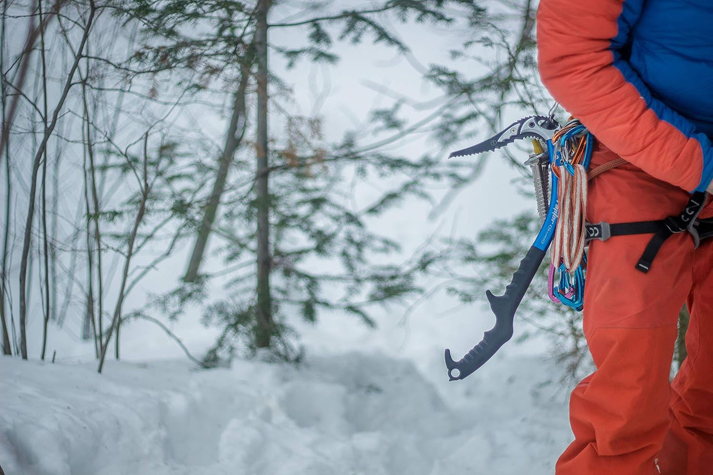 Trango Raptor Ice Tool - Lightweight Aluminum Ice Axe for Mountaineering, Balanced Geometry for Solid Sticks, Ergonomic Handle